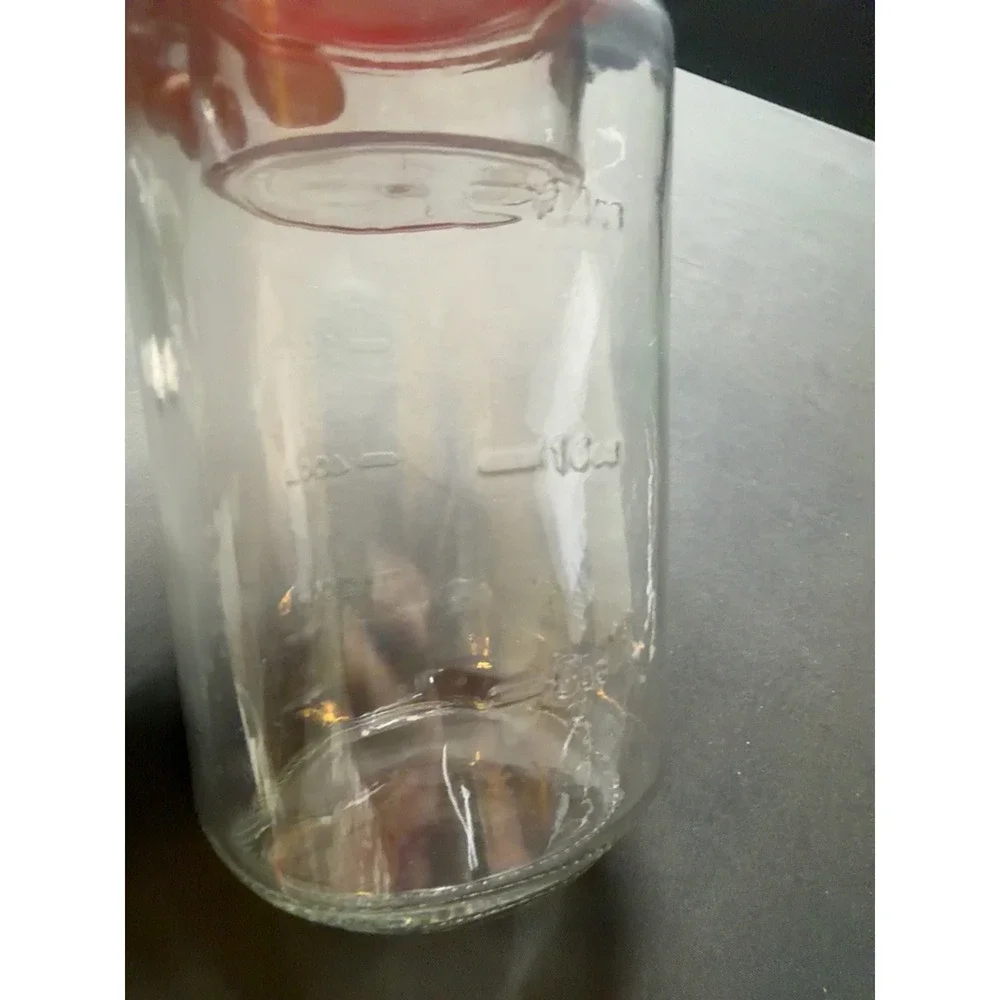 Pyrex Beyond Glass Take It! 32 Oz Jar Red Lid Measuring Storage Container